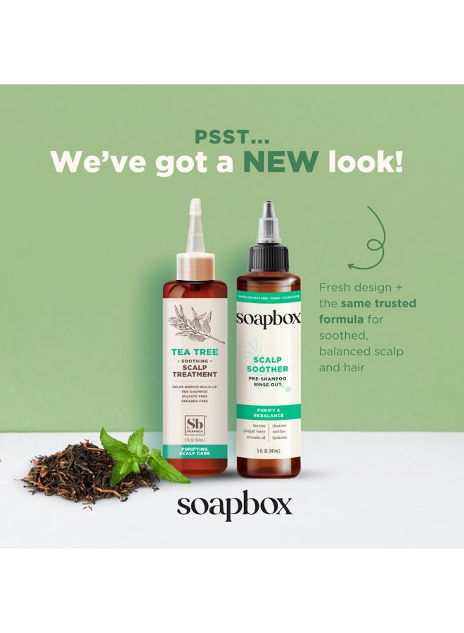 Soapbox Scalp Soother, Scalp Soothing Treatment with Tea Tree Oil & Hyaluronic Acid to Sooth Irritated, Itchy, Sensitive Scalp and Hydrate Hair Vegan, Cruelty, Paraben, Gluten and Sulfate Free, 5oz - Image 2