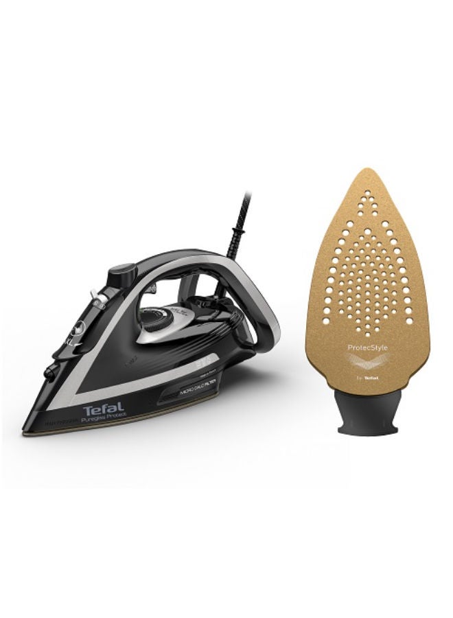 Tefal Puregliss, Iron Steamer, 280 gmin, Calc Collector, Auto-off 270 ml 3000 W FV8082E0 black - Image 3