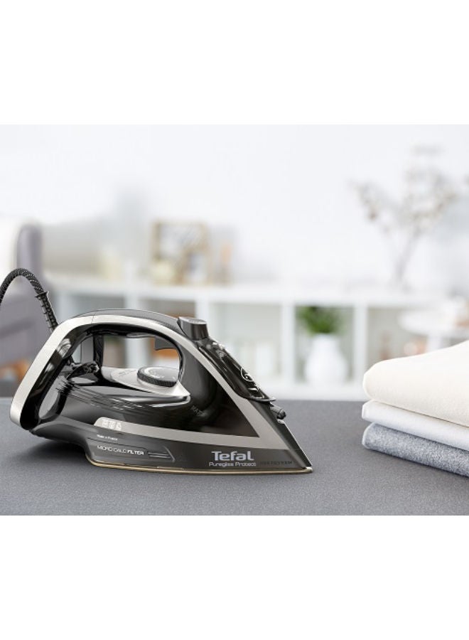 Tefal Puregliss, Iron Steamer, 280 gmin, Calc Collector, Auto-off 270 ml 3000 W FV8082E0 black - Image 4