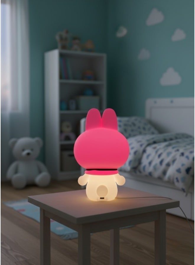 Sanrio My Melody Touchable Mood Light Doll – Rechargeable 500 mAh LED Lamp | Soft Silicone Night Light | Cute Slap Light Ornament | USB DC 5V | Home & Kids Room Decoration - Image 3