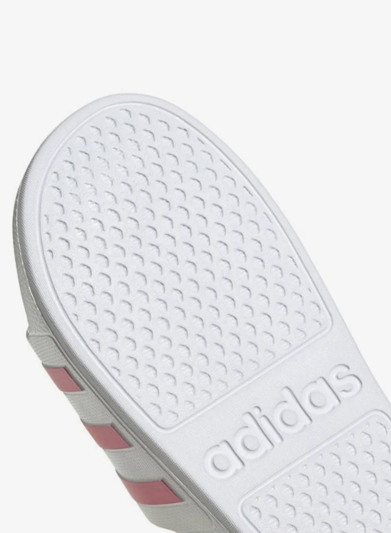 Adidas FTWWHT/ROSTON/FTWWHT Adilette Aqua White Sportswear Shoes  | Best Price UAE