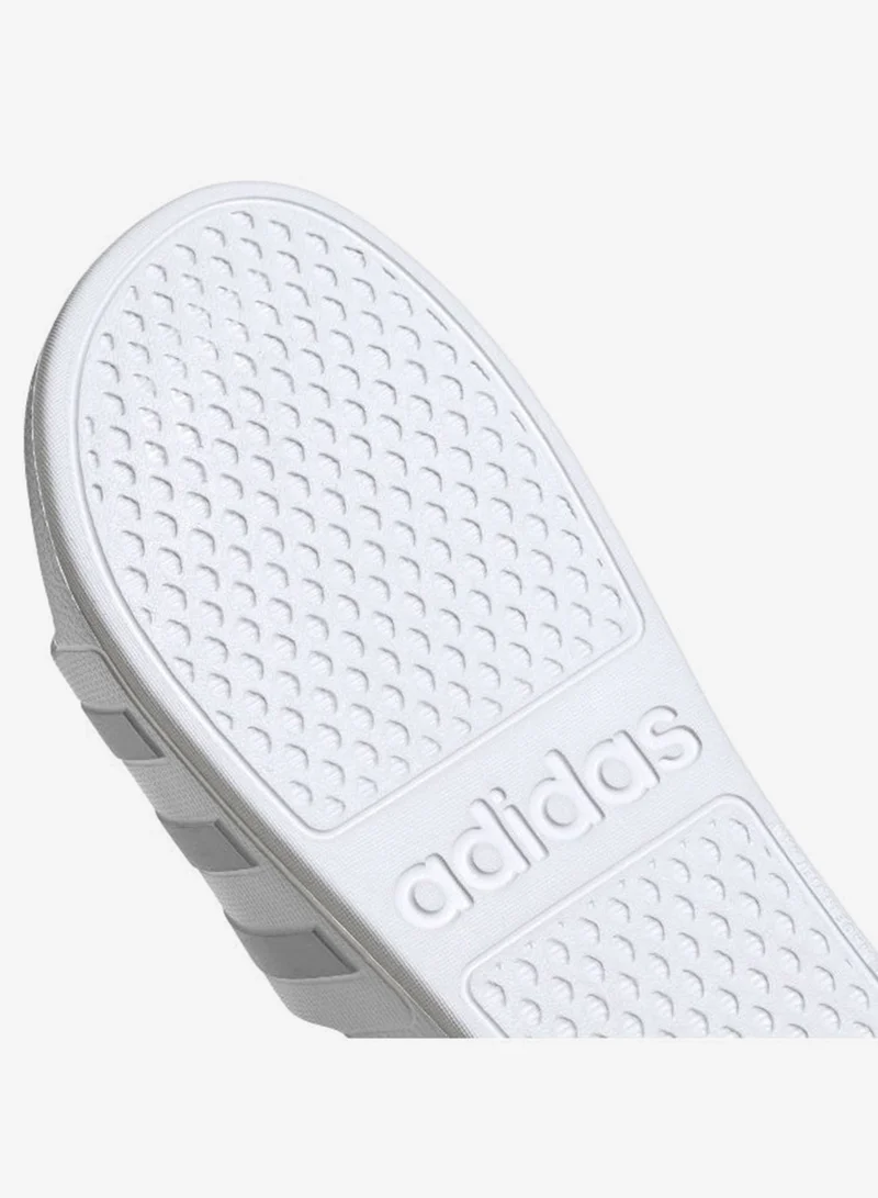 Adidas FTWWHT/ROSTON/FTWWHT Adilette Aqua White Sportswear Shoes  | Best Price UAE