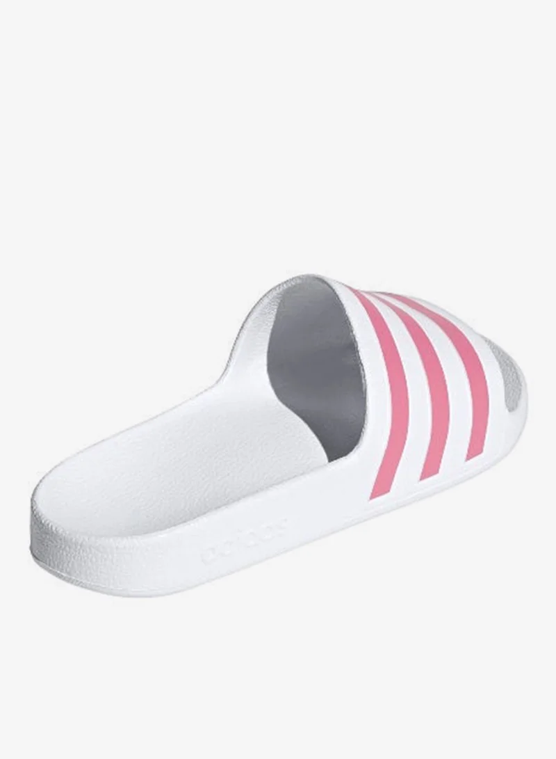 Adidas FTWWHT/ROSTON/FTWWHT Adilette Aqua White Sportswear Shoes  | Best Price UAE