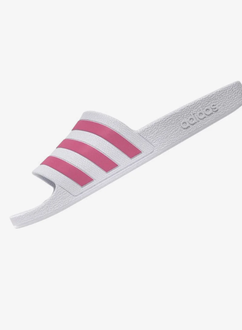 Adidas FTWWHT/ROSTON/FTWWHT Adilette Aqua White Sportswear Shoes  | Best Price UAE