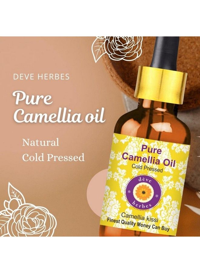 Deve Herbes Pure Camellia Oil (Camellia Kissi) Natural Therapeutic Grade Cold Pressed 15Ml - Image 3