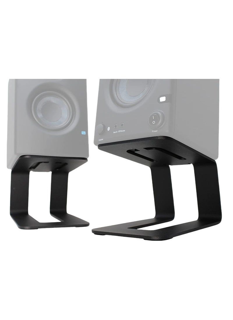 Generic - Desktop Speaker Stand Speaker Stand Monitor Speaker Stand Studio Monitor Stand Small Speaker Booster Speaker Desktop Assembly Table Speaker Stand Metal Bookshelf Watch - Image 1
