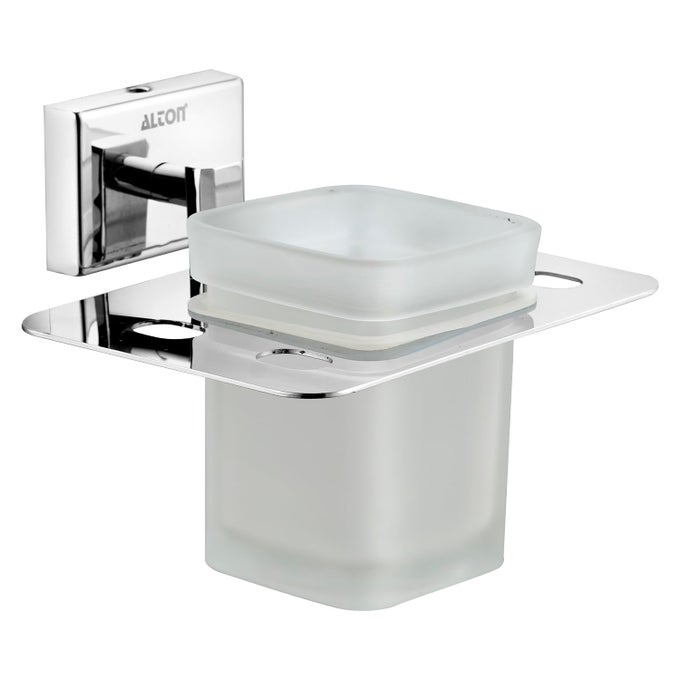 AQD30510 STAINLESS STEEL TUMBLER HOLDER TOOTH BRUSH HOLDER BATHROOM ACCESSORIES WALL MOUNTED SILVER