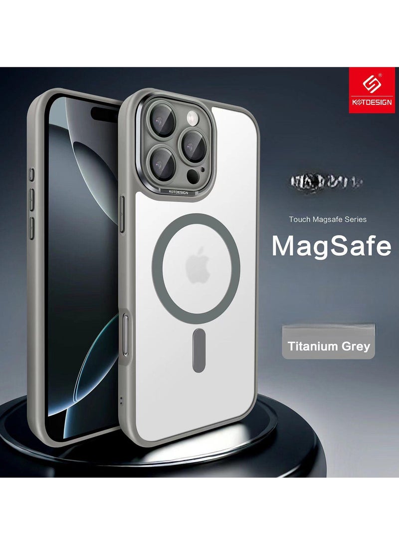 KST Design Protective Case Cover For Apple iPhone 16 Pro Titanium Grey  - Image 1