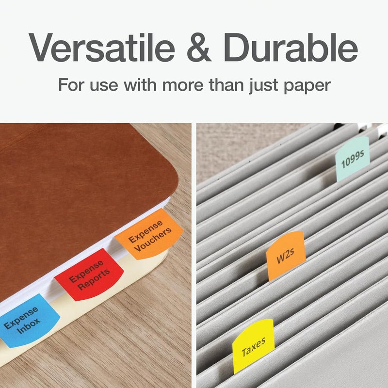 Redi-Tag Laser Printable Index Tabs - 375 Assorted Color Tabs with Permanent Adhesive, 1-1/8 x 1-1/4 Inches - Image 5