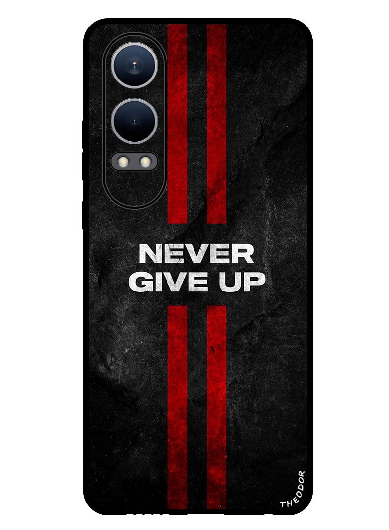 Theodor Protective Case Anti Scratch Shock Proof Bumper Cover For OnePlus Nord CE4 Lite Never Give up stripes  - Image 1