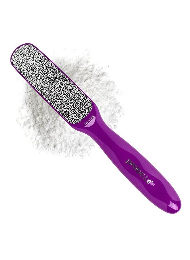 Probelle Double Sided Multidirectional Nickel Foot File Callus Remover - Immediately Reduces calluses and Corns to Powder for Instant Results, Safe Tool (Purple) - Image 1