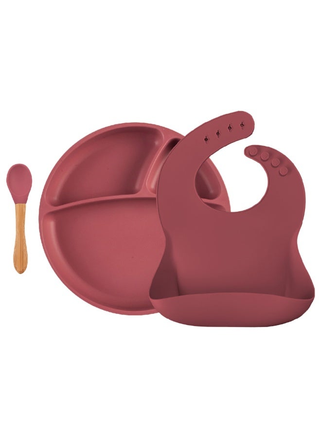 Minikoioi Blw Set Ii, Silicone Children Tableware Set, Velvet Rose - Image 3
