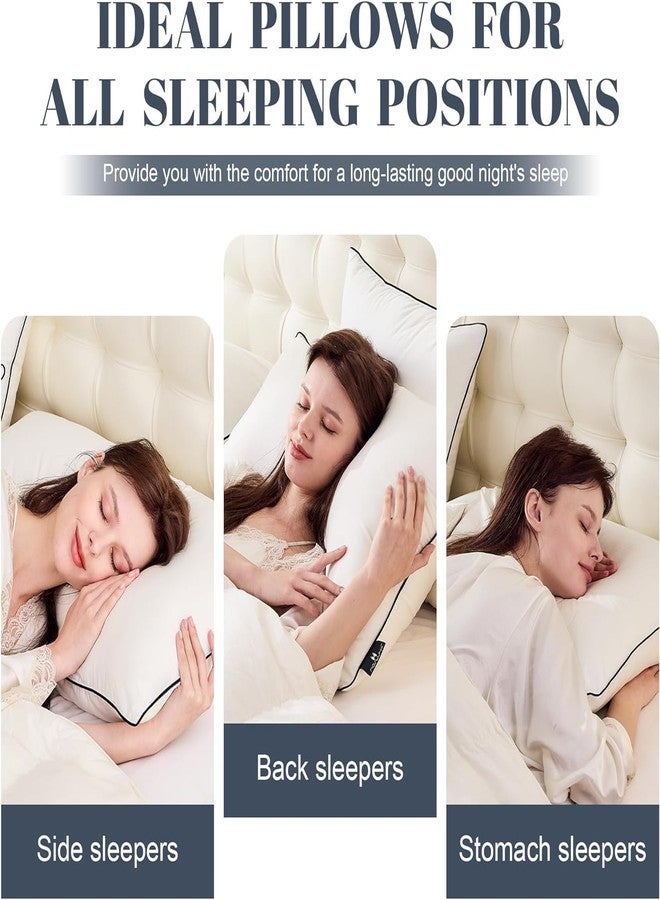 Mosluna Flat Goose Feather Down Pillows Pillows for Sleeping King Size Set of 1, Thin Hotel Pillow 1 Pack with Airyfil™ Fillings, Soft Bed Pillow for Stomach, Back Sleepers, Soft, 20×36 in. - Image 5