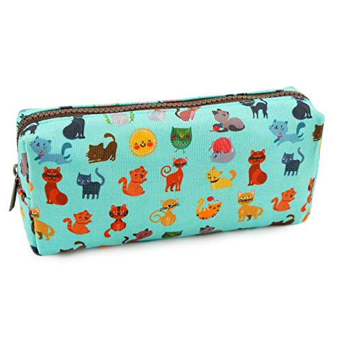 LParkin Cute Cat Pencil Case Pouch Make Up Case Stationary Kawaii Pencil Box Teacher Gift Gadget Bag Cosmetic Bag - Image 1