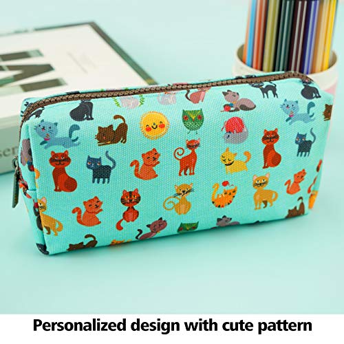 LParkin Cute Cat Pencil Case Pouch Make Up Case Stationary Kawaii Pencil Box Teacher Gift Gadget Bag Cosmetic Bag - Image 5