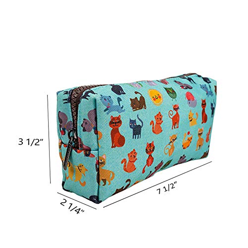 LParkin Cute Cat Pencil Case Pouch Make Up Case Stationary Kawaii Pencil Box Teacher Gift Gadget Bag Cosmetic Bag - Image 3