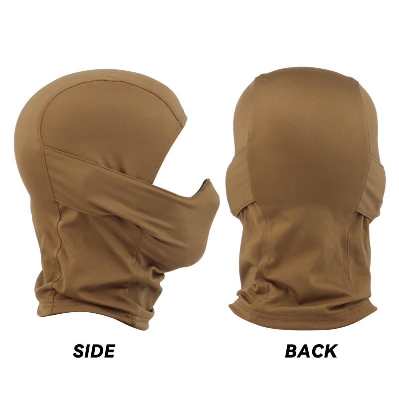AOUTACC Balaclava Airsoft Mask,Style Airsoft Full Face Protective Mask, Silicone Mask for Outdoor/Airsoft/Hunting/Paintball/Cycling-Tan - Image 5
