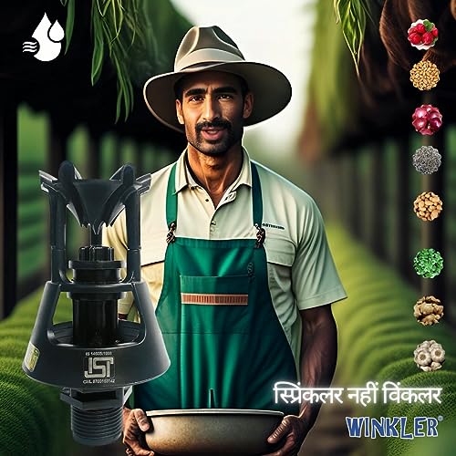 Winkler® Rotating Water Sprinkler Head Male Thread for Garden/Agriculture/Irrigation/Lawn/Pipes ¾ (Pack of 5) - Image 5