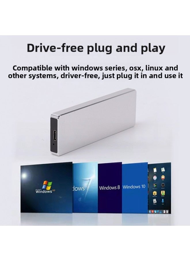 Generic SSD Solid-state Mobile Hard Disk Portable 1TB High-speed Ultra-thin Compact And Large-capacity Portable Mobile Disk-Capacity:4TB (high Speed)-Interface:Golden USB 3.0 (Exclusive)  - Image 3