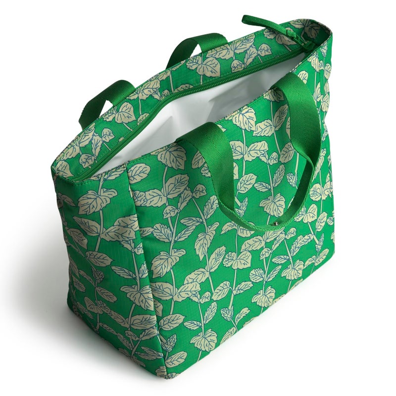Vera Bradley حقيبة غداء فيرا برادلي النسائية من قماش ريبستوب، نعناع موخيتو، مقاس واحد - Image 2