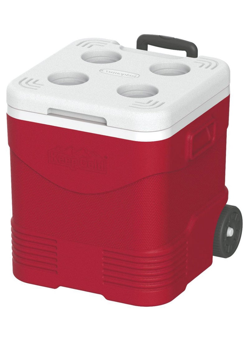 Cosmoplast Cosmoplast KC Picnic Trolley Ice Box 45 Red  - Image 1