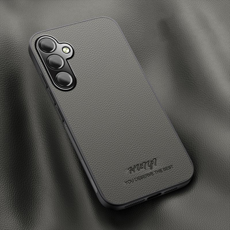 HuHa Case Cover For Samsung Galaxy A14 4G / 5G HUIYI Leather Magnetic Phone Case(Grey) - Image 1