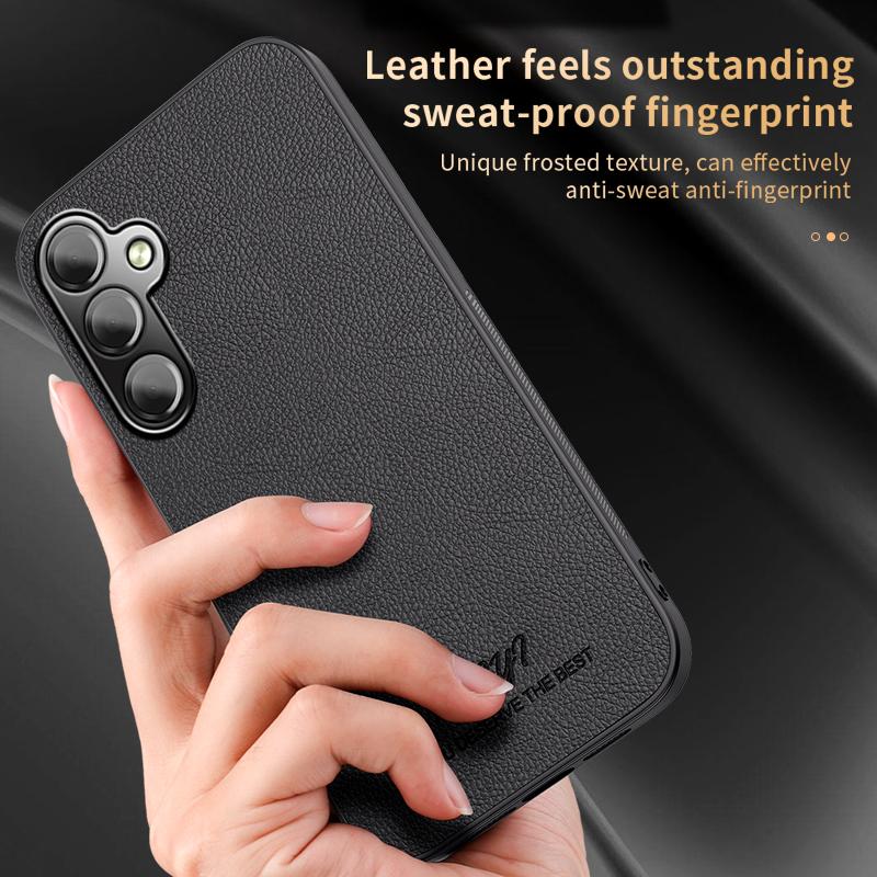 HuHa Case Cover For Samsung Galaxy A14 4G / 5G HUIYI Leather Magnetic Phone Case(Grey) - Image 3