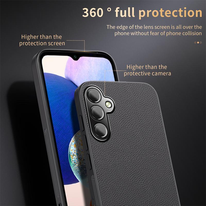 HuHa Case Cover For Samsung Galaxy A14 4G / 5G HUIYI Leather Magnetic Phone Case(Grey) - Image 4