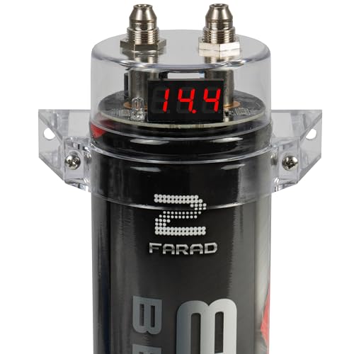 Belva BB2D 2.0 Farad Capacitor with Digital Red Display, Perfect for Systems up to 2000W - Image 2