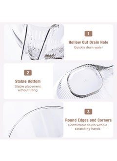 SUPVOX Supvox® Funnel Food Drainer, Kitchen Strainer Basket Mesh Strainers Multi-Functional Drain Basket Removable Plastic Strainer Basket Drain Bowl for Food Fruits Pasta, Vegetable, Fruit, Stew  - Image 4