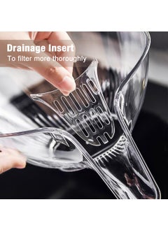 SUPVOX Supvox® Funnel Food Drainer, Kitchen Strainer Basket Mesh Strainers Multi-Functional Drain Basket Removable Plastic Strainer Basket Drain Bowl for Food Fruits Pasta, Vegetable, Fruit, Stew  - Image 5