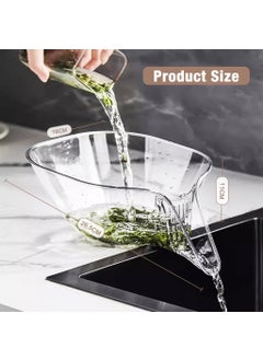 SUPVOX Supvox® Funnel Food Drainer, Kitchen Strainer Basket Mesh Strainers Multi-Functional Drain Basket Removable Plastic Strainer Basket Drain Bowl for Food Fruits Pasta, Vegetable, Fruit, Stew  - Image 3