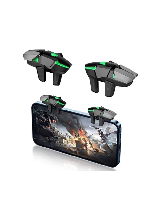 Raxoom 6 Trigger Pubg Mobile Controller, Smart Phone Game Controller, Gamepad Large Thickness, 6 Fingers Sensitive Aim & Shoot  - Image 1