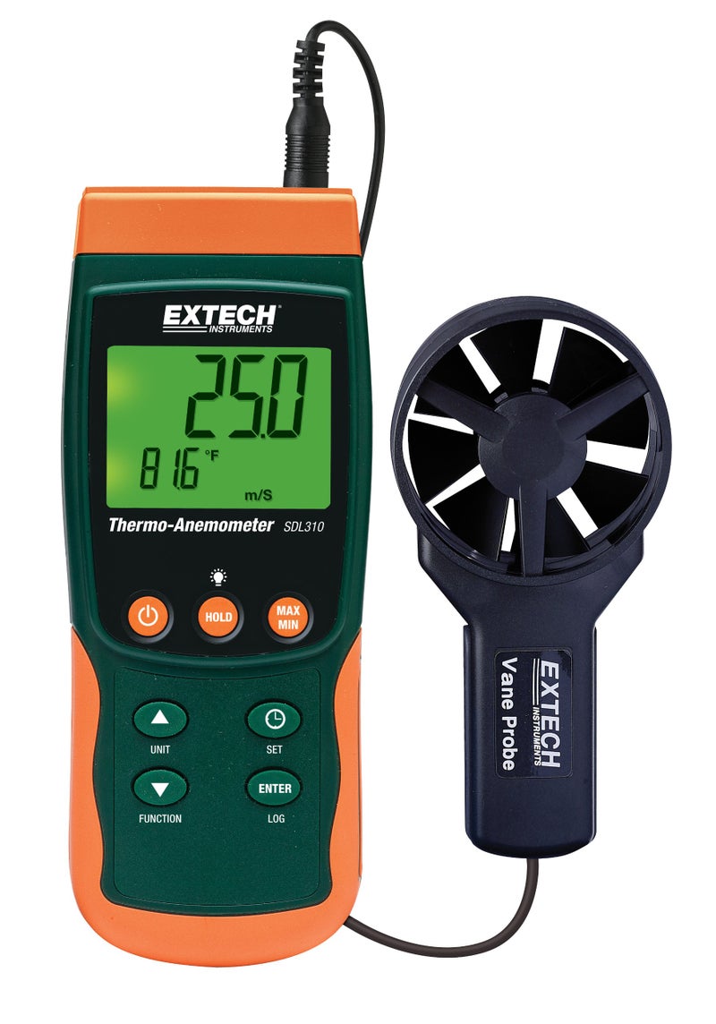 Extech SDL310 Thermo-Anemometer and Datalogger - Image 5