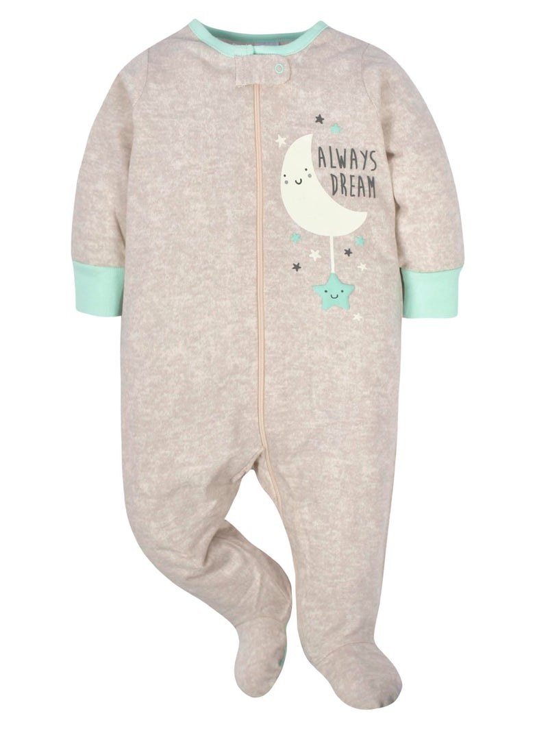 Gerber Unisex Baby 4 Pack Sleep 'N Play Footie Elephants Newborn - Image 2