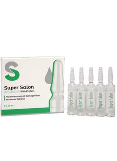 Melano Pharma Super Salon Hair Ampoules with Protein, 5 × 10 ml  - Image 3
