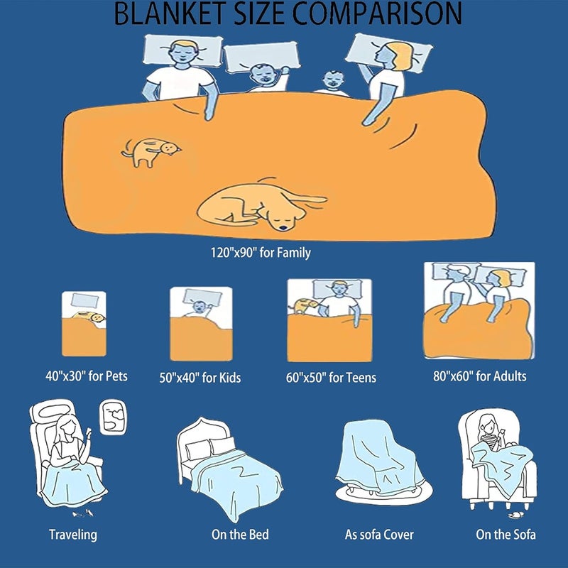Ottoy Sunflowers Elephants Blanket Gifts Plush Fuzzy Cozy Soft Lightweight Blankets for Couch Air-Conditioning Quilts Decor Blanket for Chirstmas Gifts 50"x40" for Kids - Image 4