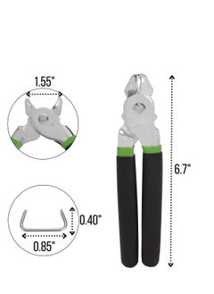 Y&D Hog Ring Pliers Kit 300 Pack 3/4 inch Galvanized Rings with 1 and for Fencing, Automotive Upholstery  - Image 3