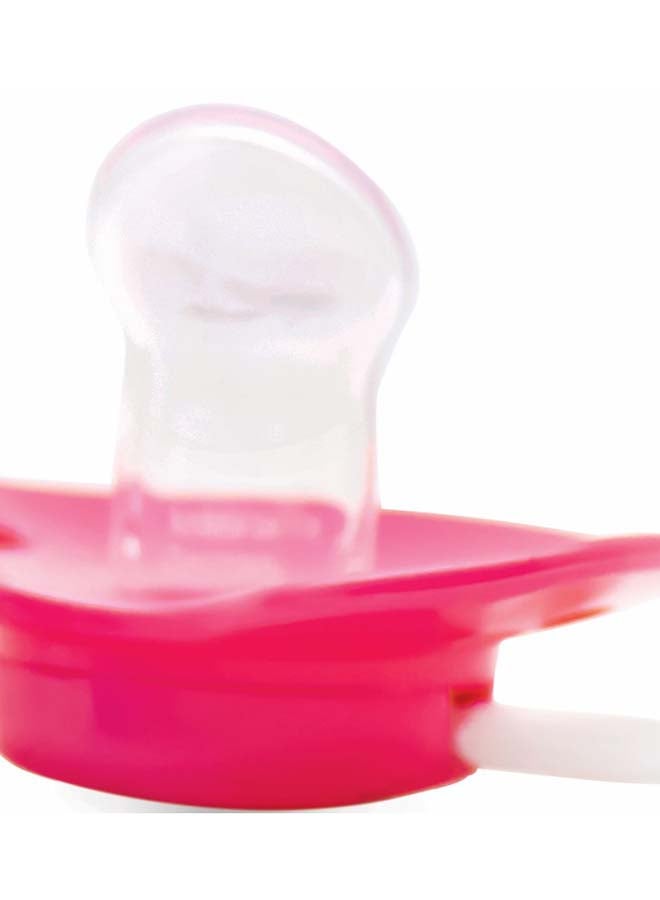 Optimal لهاية سيليكون مثالية للأطفال مع غطاء - 6+ أشهر | خالية من BPA | وردي فاتح - Image 2