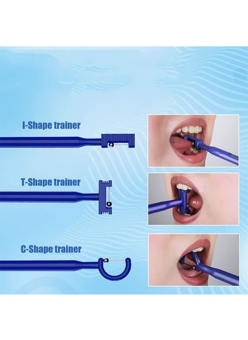 Realfrog - 3-Piece Tongue Tip Exercise Set, Tongue Tip Lateralization Lifting Oral Muscle Training Tool - Image 1