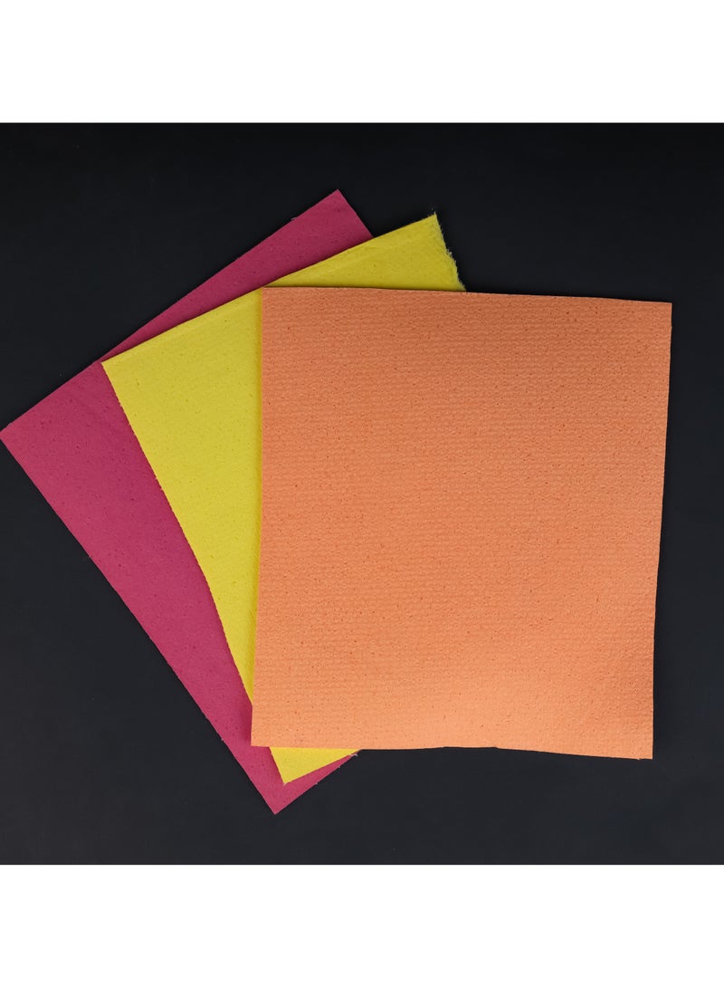 ديلكاسا مجموعة مناشف تنظيف لب الخشب من ديلكاسا DC3021، 3 قطع - Image 4