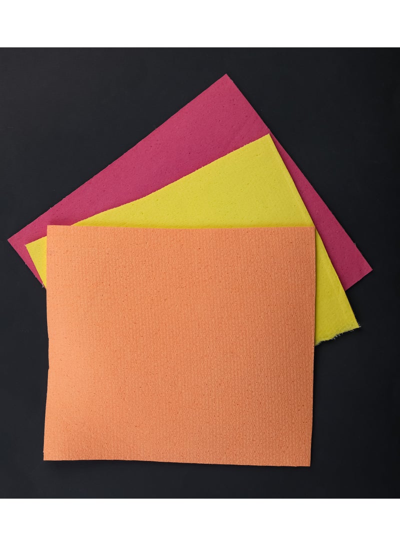 ديلكاسا مجموعة مناشف تنظيف لب الخشب من ديلكاسا DC3021، 3 قطع - Image 5