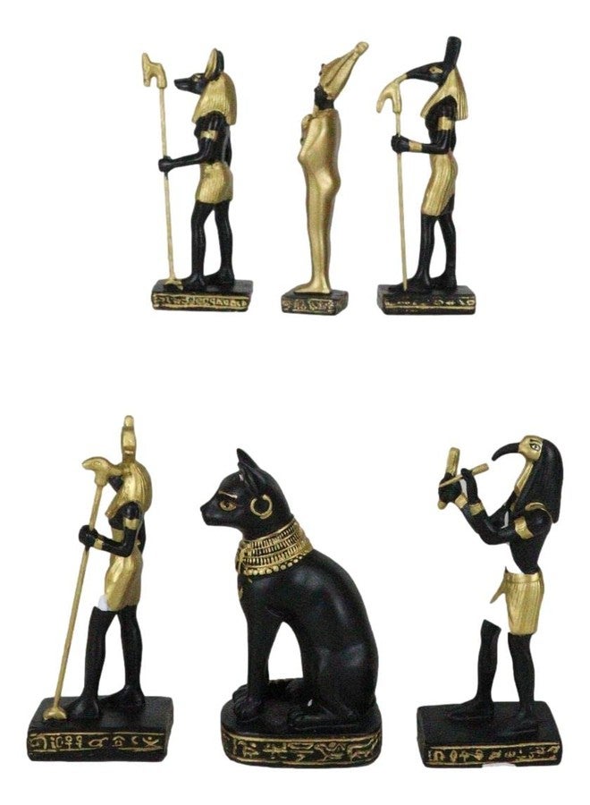 Ebros Gift Egyptian Classical Deities Osiris Thoth Seth Horus Anubis Bastet Set of 6 Miniature Figurine Gods of Egypt Dollhouse Miniature Figurines Legends of Ancient Egypt Collectible - Image 5