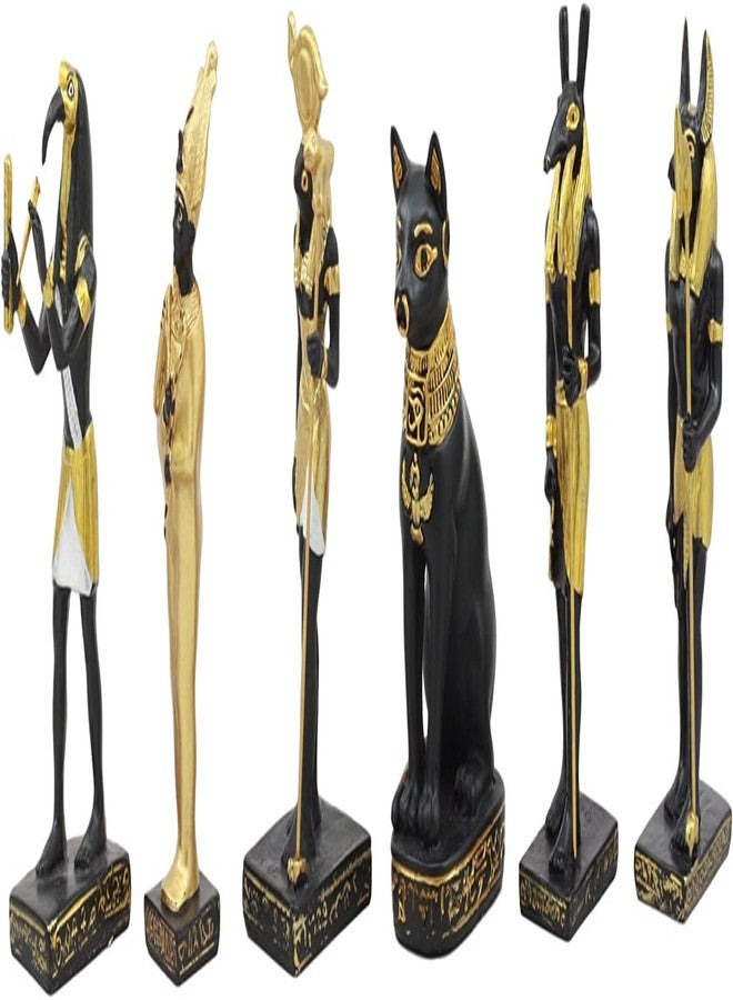 Ebros Gift Egyptian Classical Deities Osiris Thoth Seth Horus Anubis Bastet Set of 6 Miniature Figurine Gods of Egypt Dollhouse Miniature Figurines Legends of Ancient Egypt Collectible - Image 4