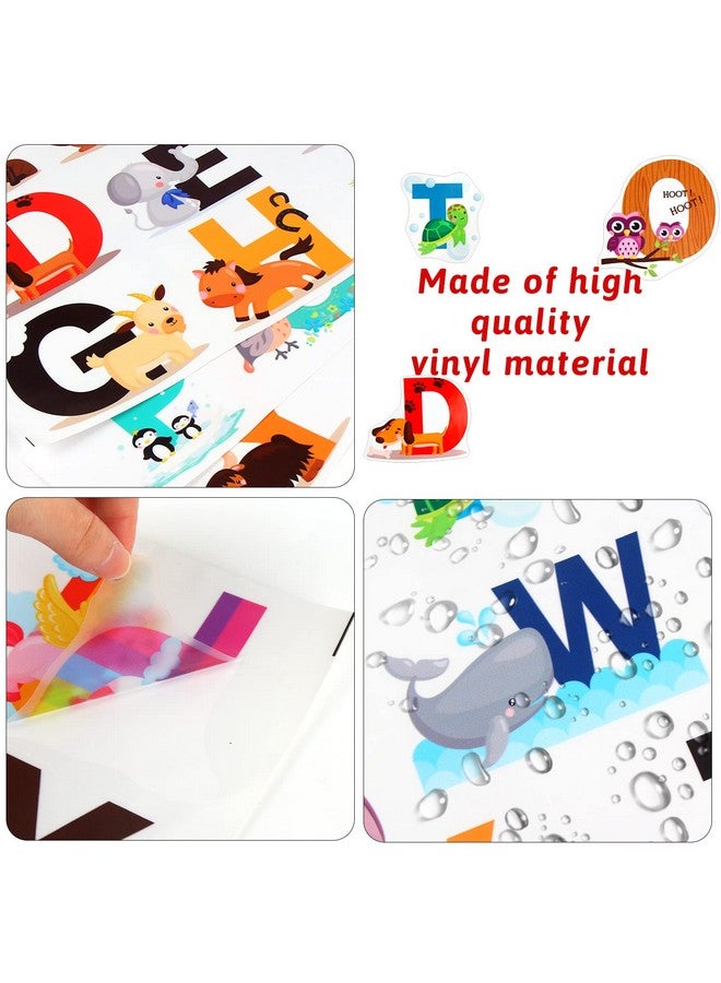 CCINEE Animal Alphabet Wall Decals, ABC Educational Colourful Creative Sticker Removable Art Sticker for Kids Nursery Bedroom Living Room Wall Decorations - Image 3