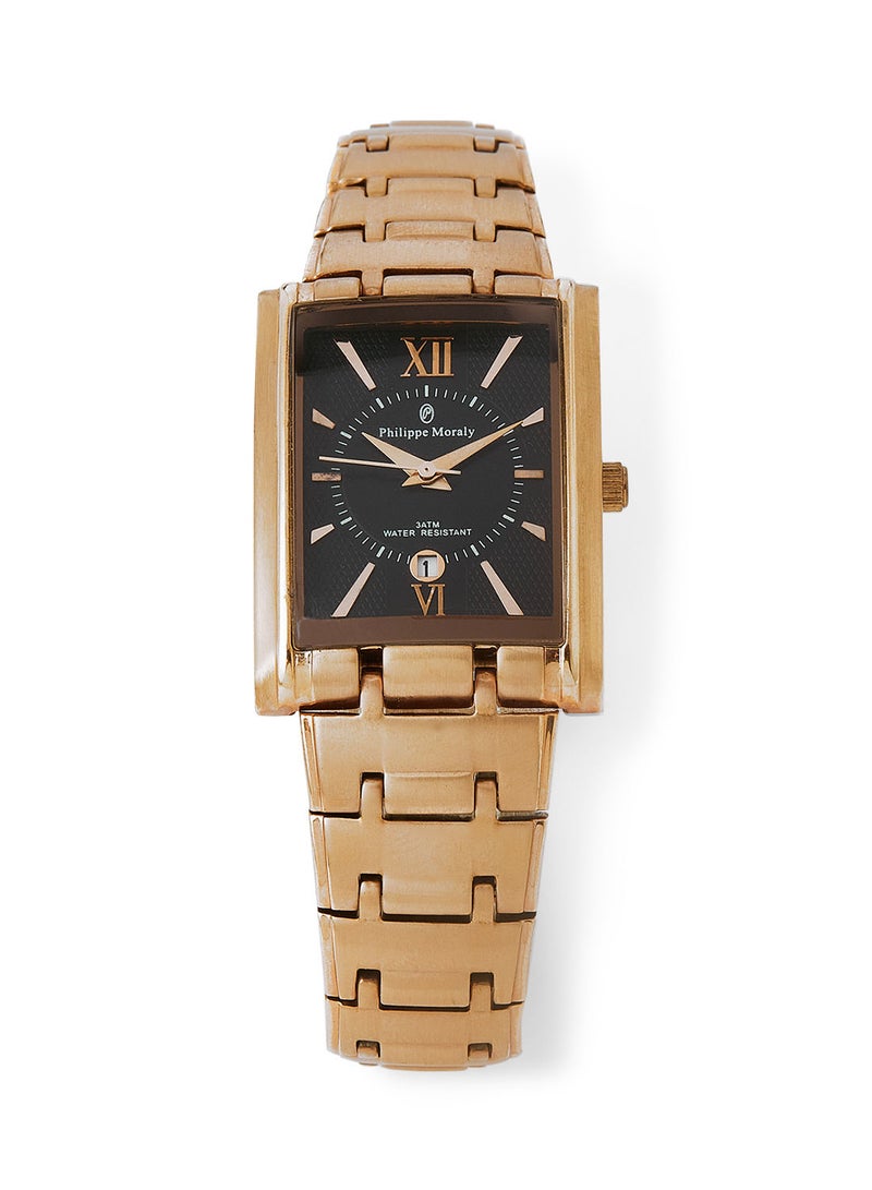 Philippe Moraly of Switzerland Metal Analog Wrist Watch M1134RB - 24.5mm - Rose Gold - Image 1