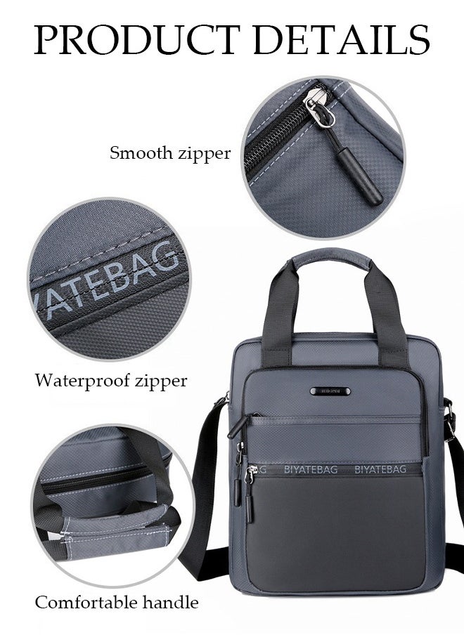 DUNISO - Waterproof Crossbody Bag for Men Ideal Shoulder Bag Multi-pocket Sling Purse Large Capacity Handbag for Travel Hiking Work and School - Image 1
