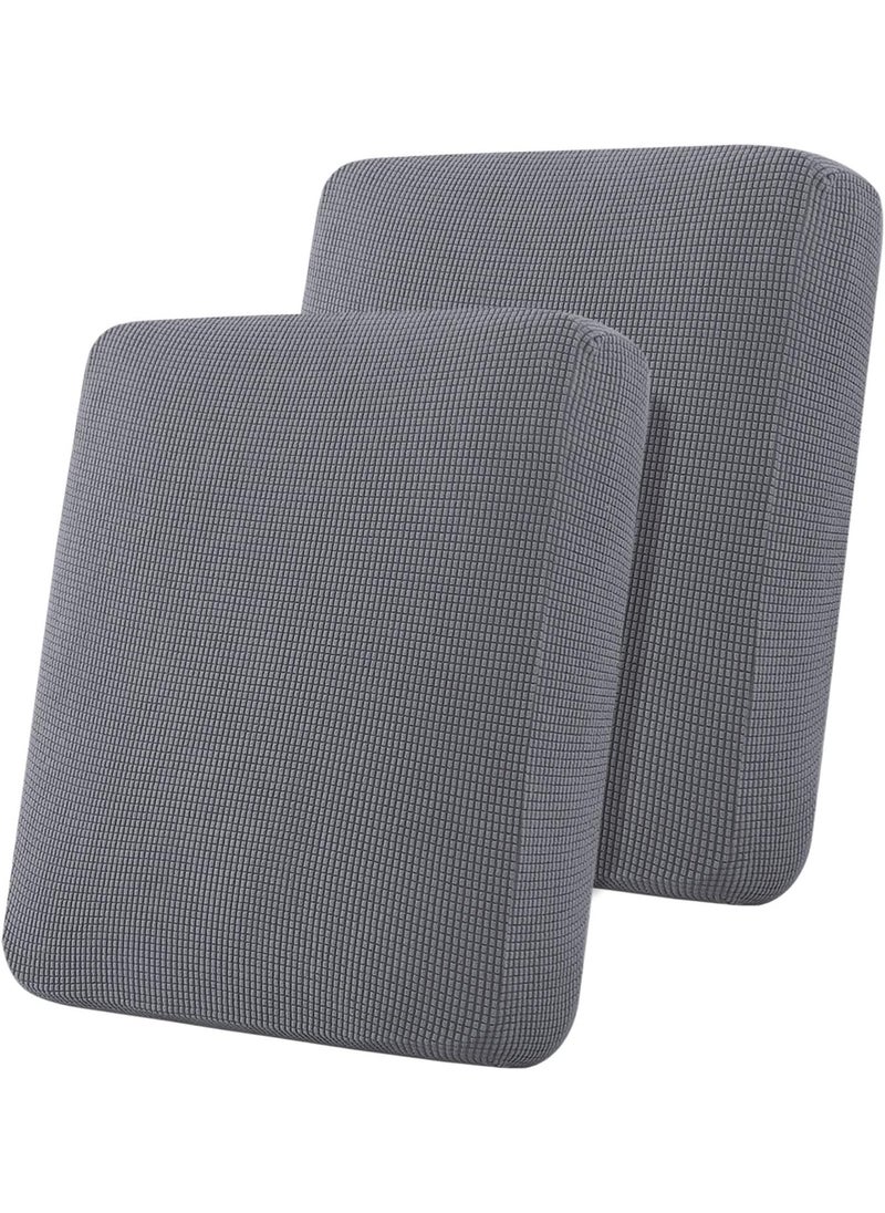 Flamingo P Flamingo P Seat Couch Cushion Cover Sofa Cushion Slipcovers Furniture Protector for Sofa Seat Cushion Cover Flexibility with Elastic Bottom 2 Pieces Cushion Covers Charcoal Gray 