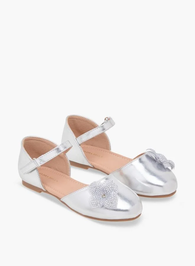Flora Bella By Shoexpress SILVER Flora Bella Girls Embellished Ballerina Shoes for Women | Best Price UAE