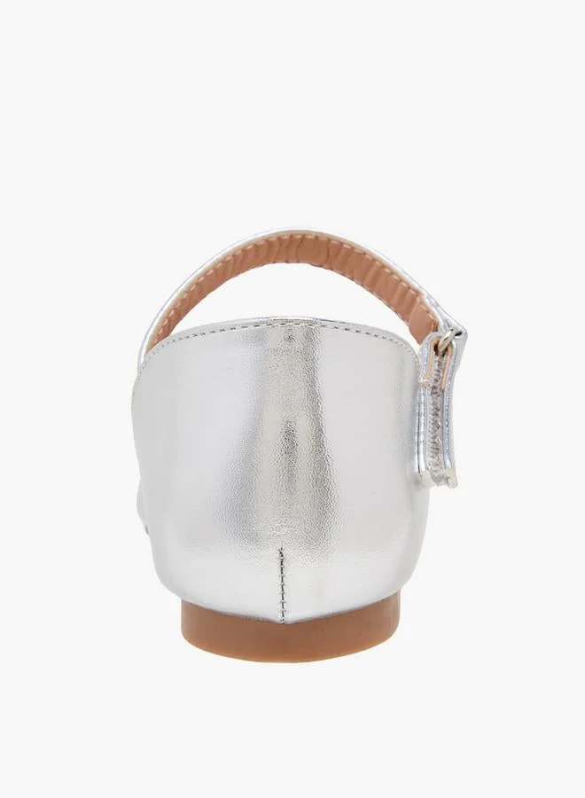 Flora Bella By Shoexpress SILVER Flora Bella Girls Embellished Ballerina Shoes for Women | Best Price UAE